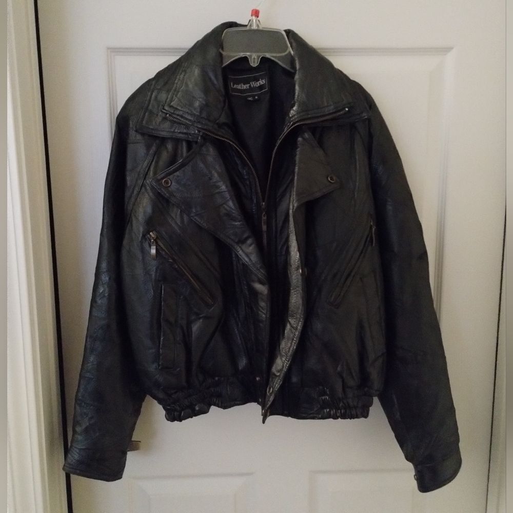 Vintage Leather Works 90s Leather Jacket Size S